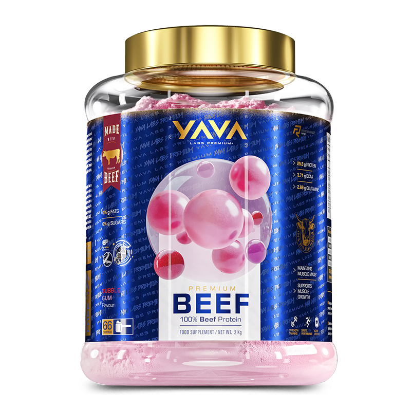 Yava Labs Premium Beef Protein Bubble Gum Flavor