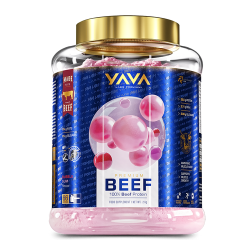 Yava Labs Premium Beef Protein Bubble Gum Flavor