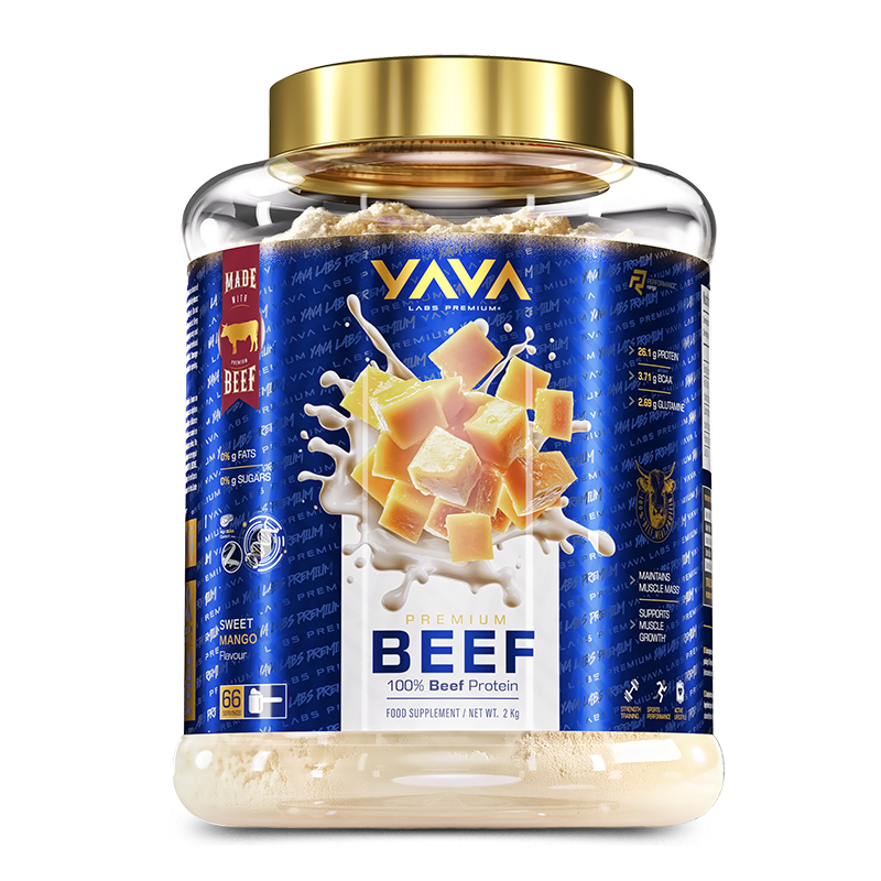 Yava Labs Premium Beef Protein Mango Flavor
