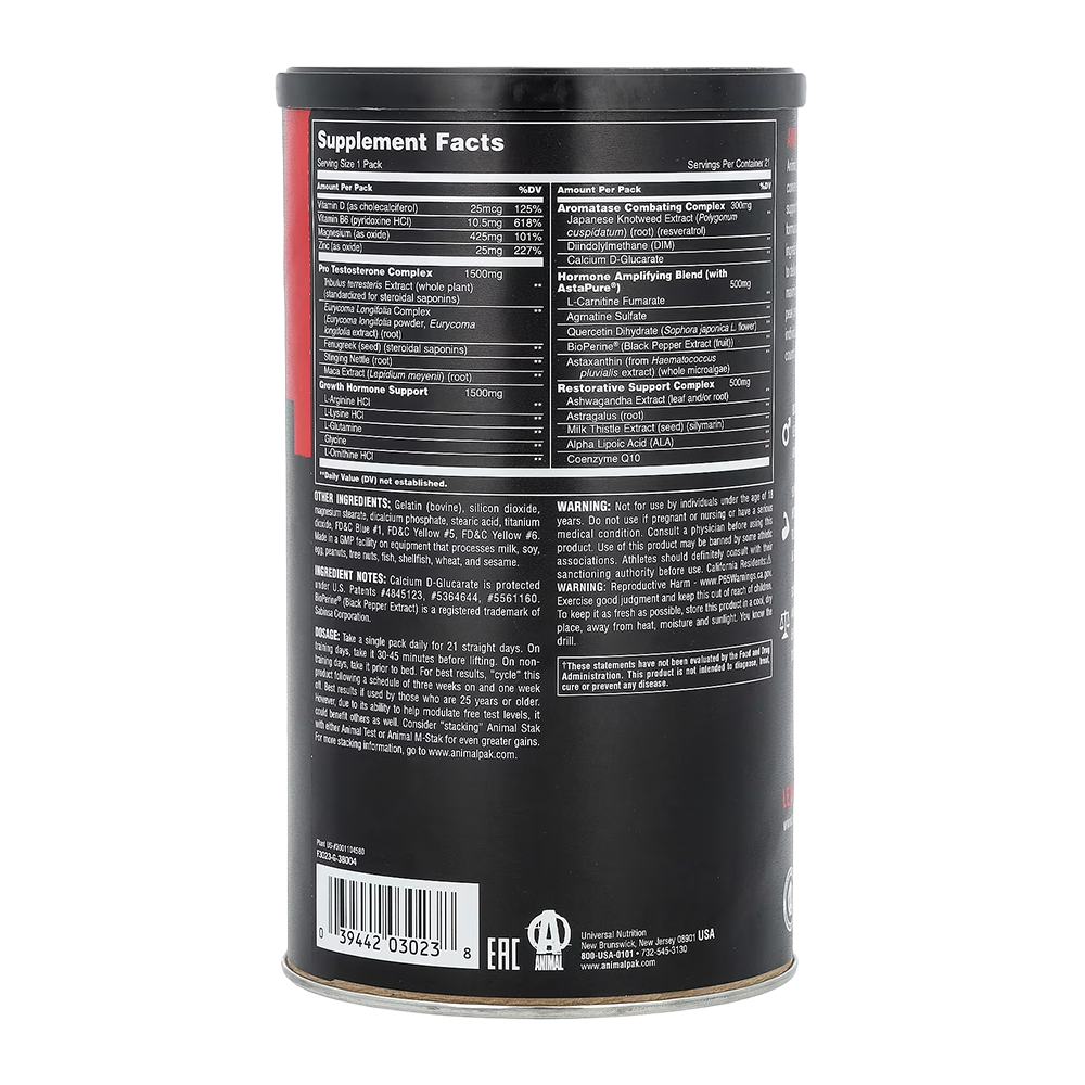 Animal STAK Hormone Booster 21 Packs