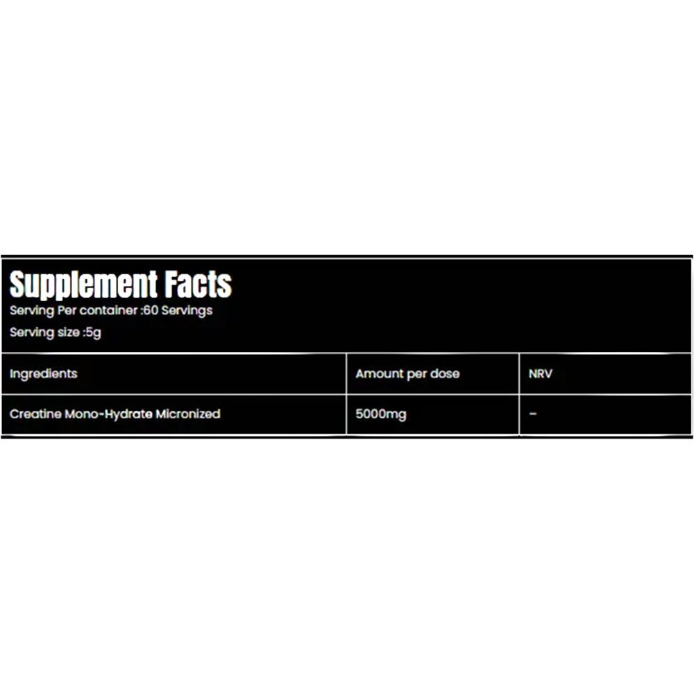 BAD ASS Creatine Monohydrate 300g