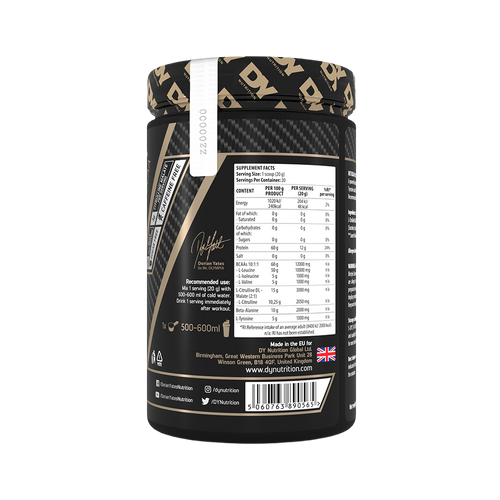 DY HIT BCAA 10:1:1 400g 20 Servings
