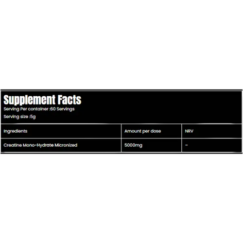 Marvelous Creatine Monohydrate 300g