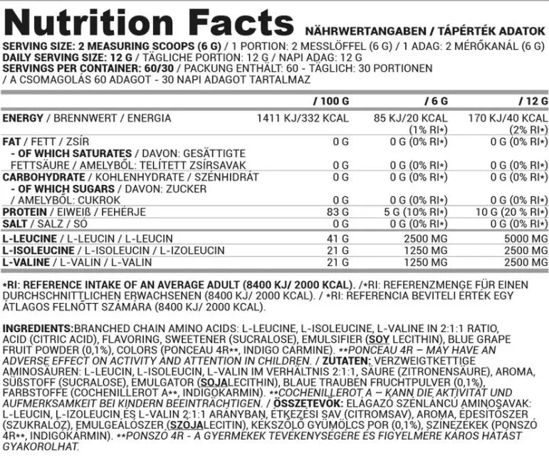 Nutriversum Flow PurePro 2:1:1 BCAA 360g