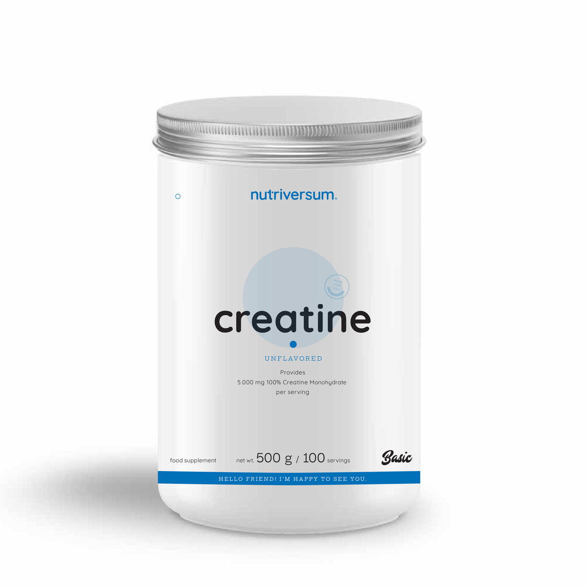 NUTRIVERSUM CREATINE MONOHYDRATE 500g - 147 serv