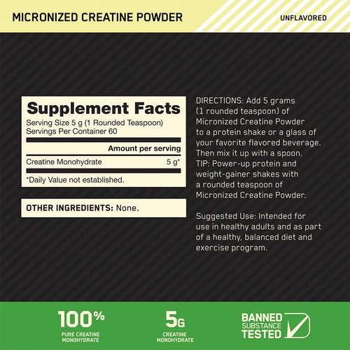 Optimum Nutrition Micronized Creatine 300g
