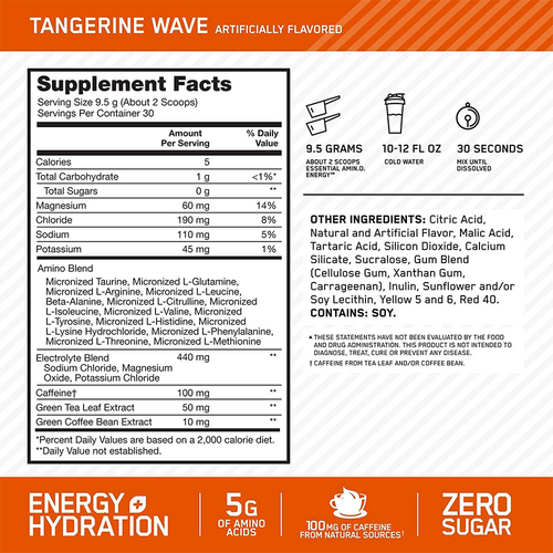 Optimum Nutrition Amino Energy 285g