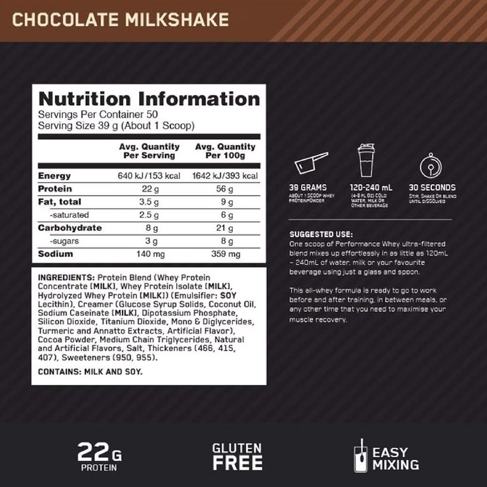 Optimum Nutrition Performance Whey 1.95kg