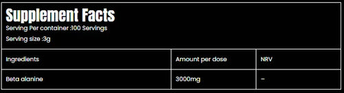 Marvelous Beta-Alanine Unflavored 300g