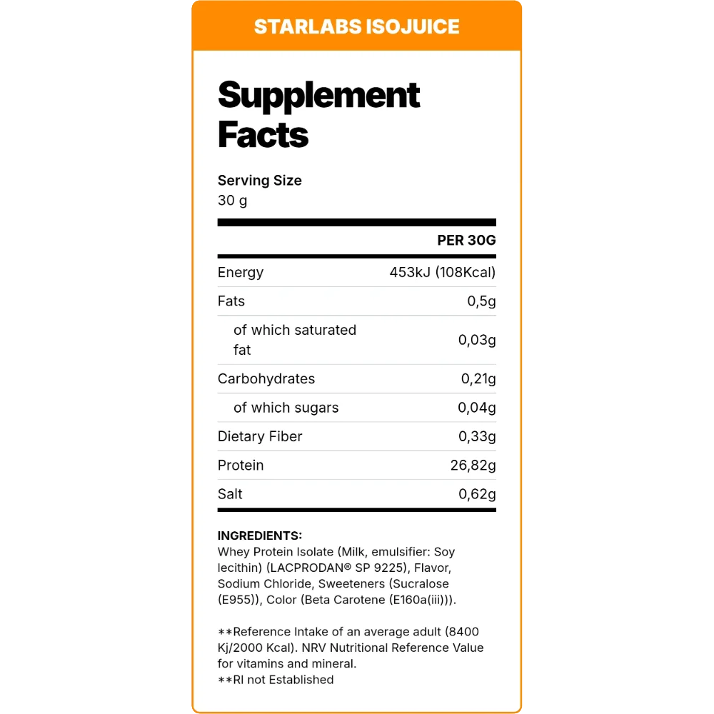StarLabs Iso Juice 2.27kg 75 Servings
