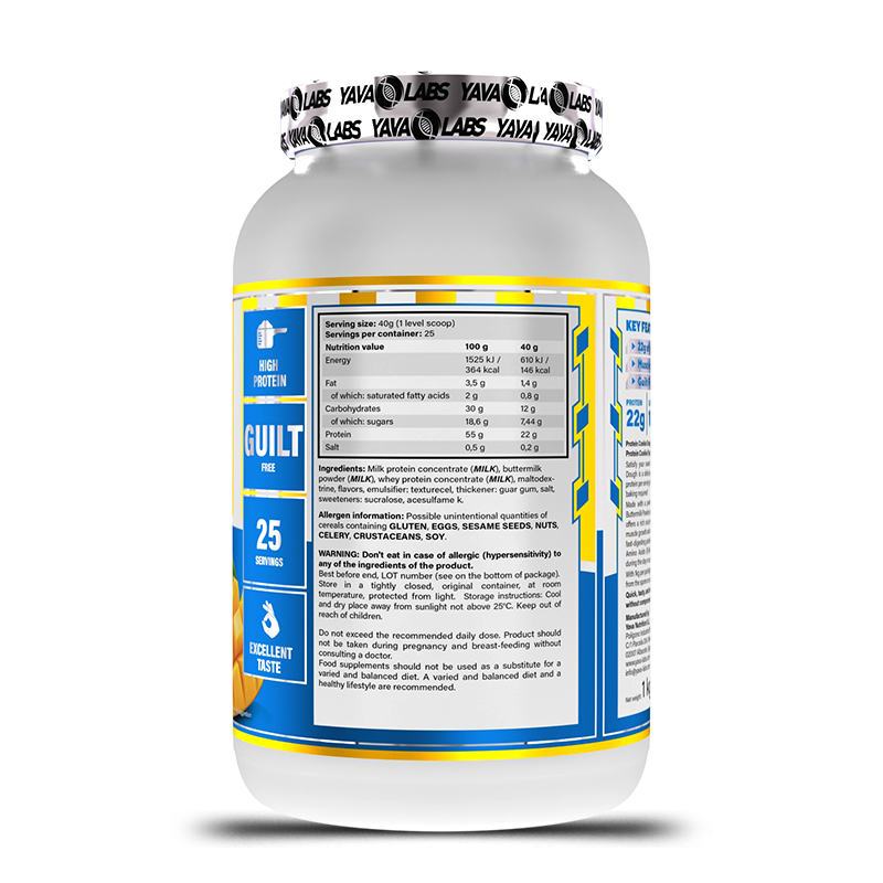 Yava Labs Cookie Dough Protein Peanut Butter Caramel Flavor