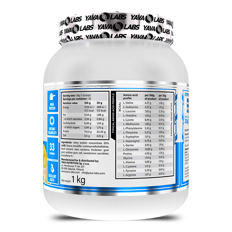 Yava Labs Elite Whey Protein Chocolate Ice Cream Flavor