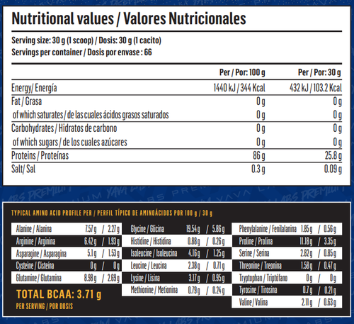 Yava Labs Premium Beef Protein Mango Flavor