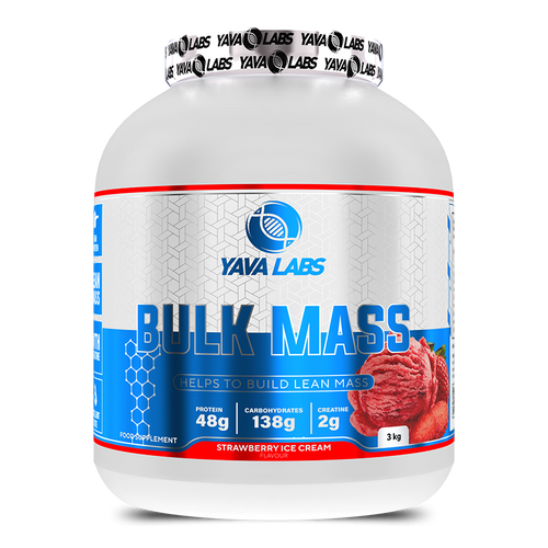 Yava Labs Bulk Mass Gainer Strawberry Ice Cream Flavor