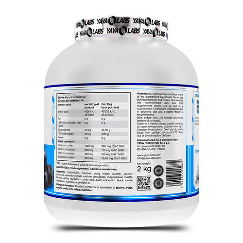 Yava Labs Carb Loader Strawberry Flavor