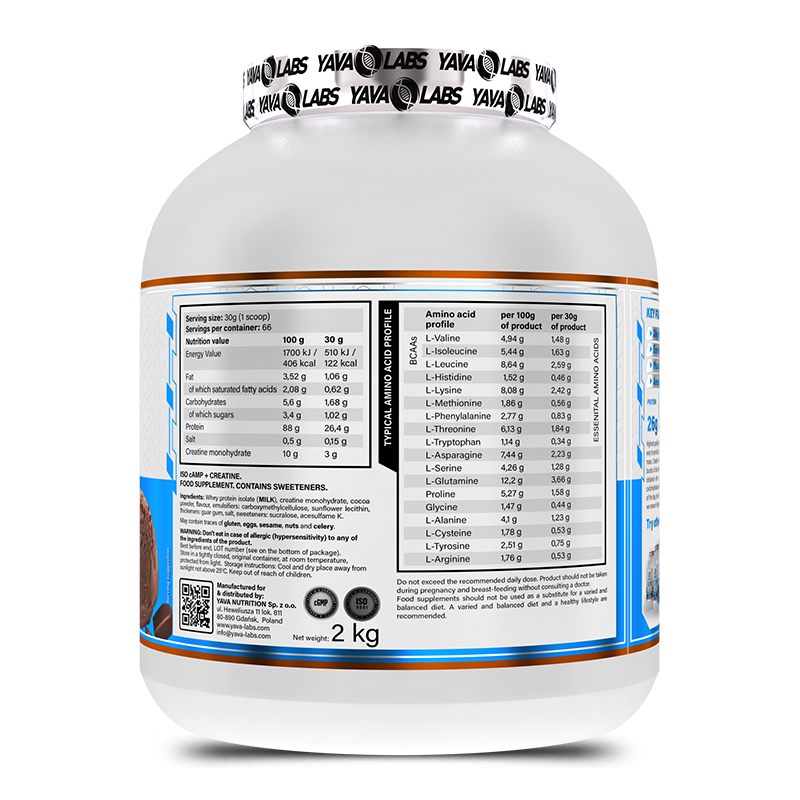 Yava Labs ISO cAMP + Creatine 2kg
