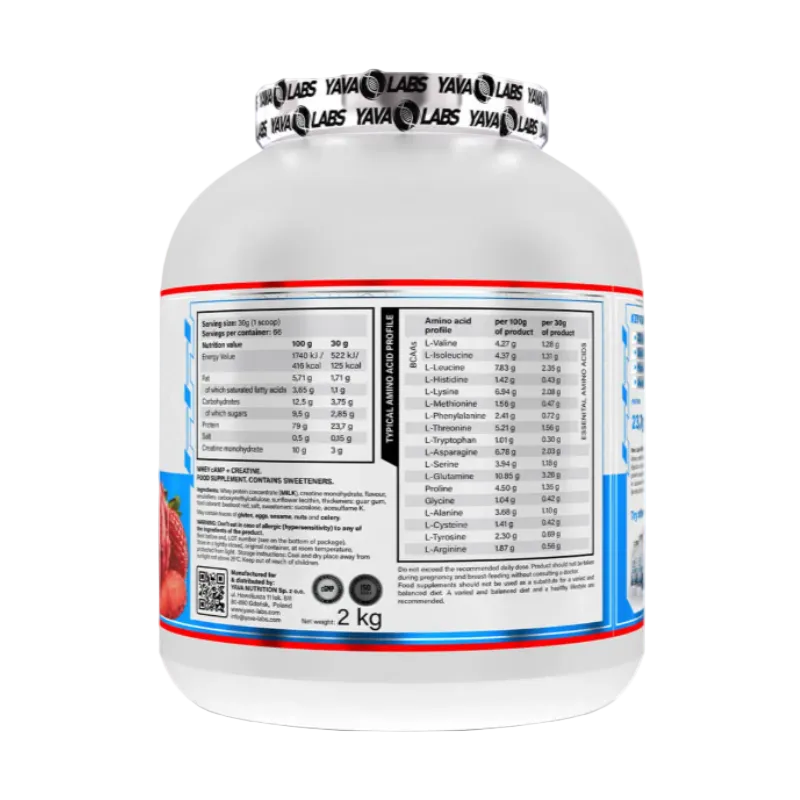 Yava Labs Whey cAMP + Creatine 2kg